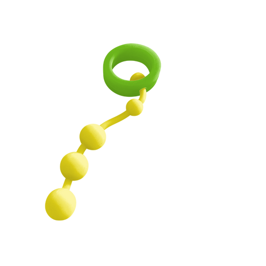 Ring with Beads - Lemon Lime