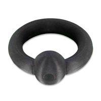 Black Big Ball Ring