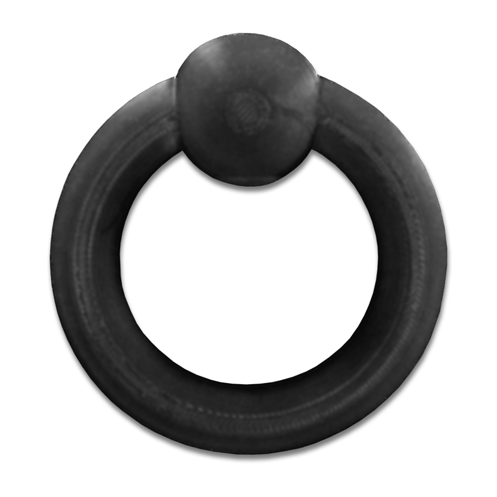Black Big Ball Ring