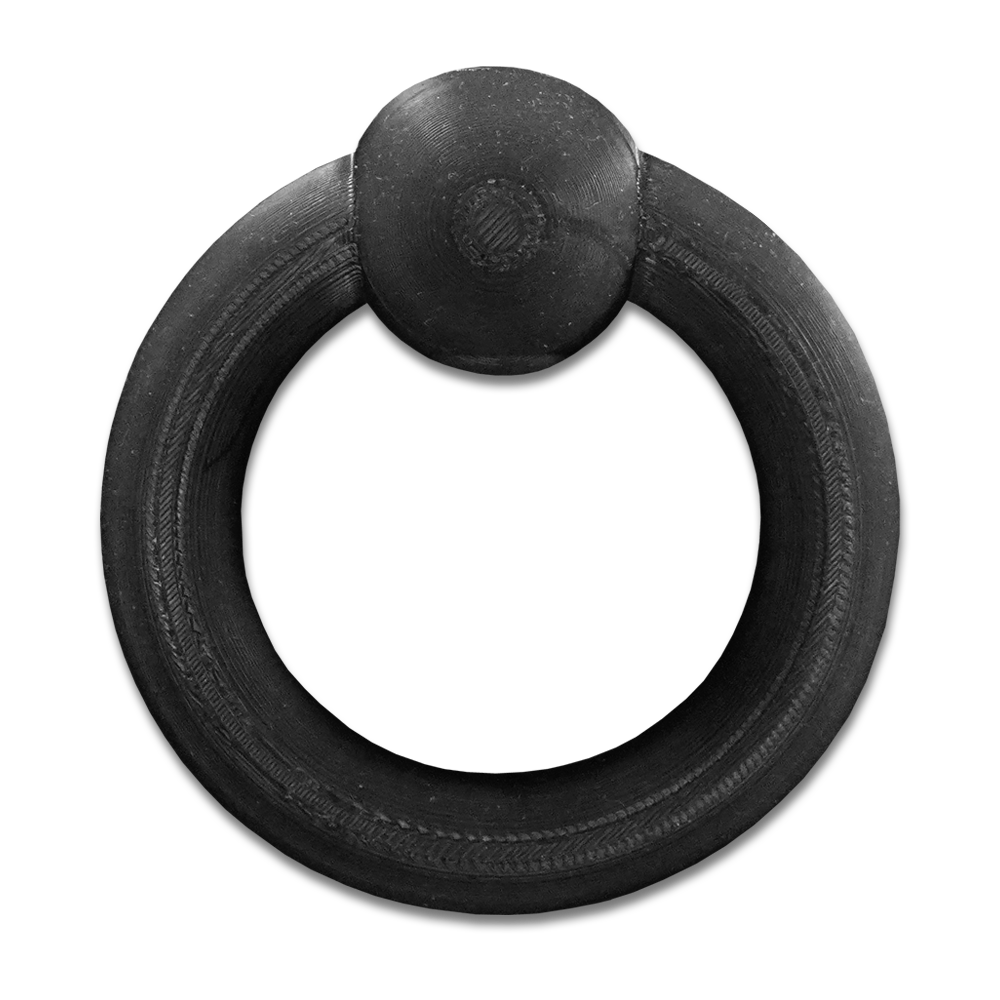 Black Big Ball Ring