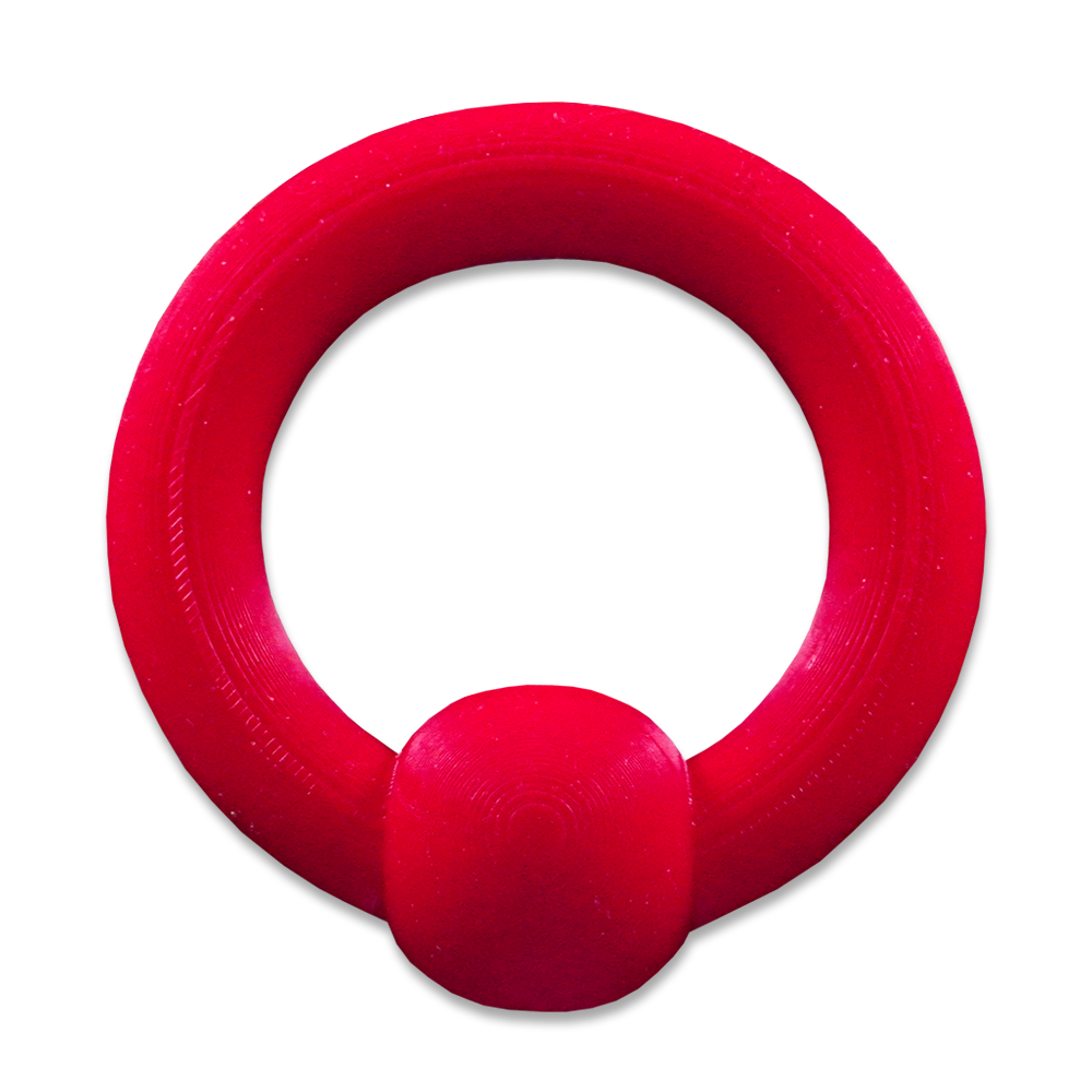 Cherry Red Big Ball RIng