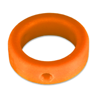 Safety Cone Orange Glow-in-the-Dark Customizable Band