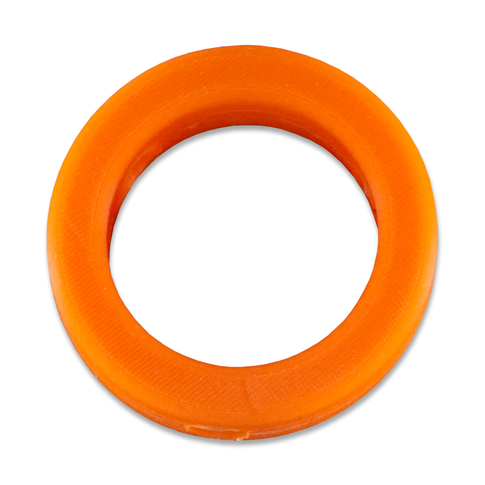 Safety Cone Orange Glow-in-the-Dark Customizable Band