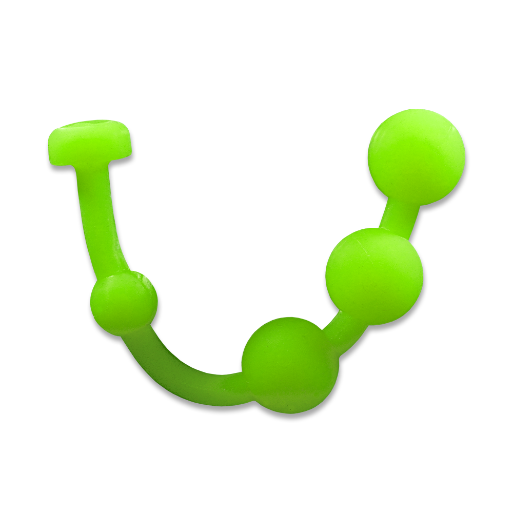 Alien Green Glow-in-the-Dark Bead Stimulators