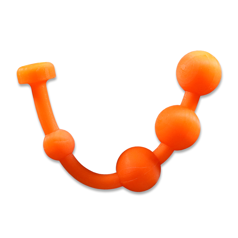 Safety Cone Orange Glow-in-the-Dark Bead Stimulator