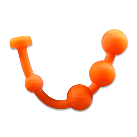 Safety Cone Orange Glow-in-the-Dark Bead Stimulator