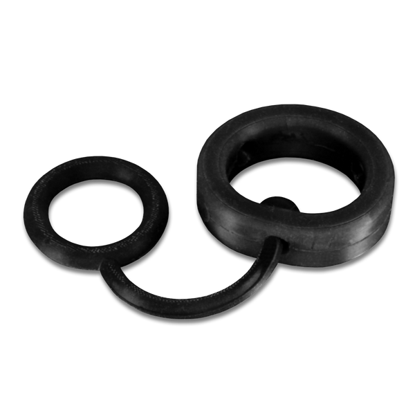 Black Silicone Band with Splitter Ring