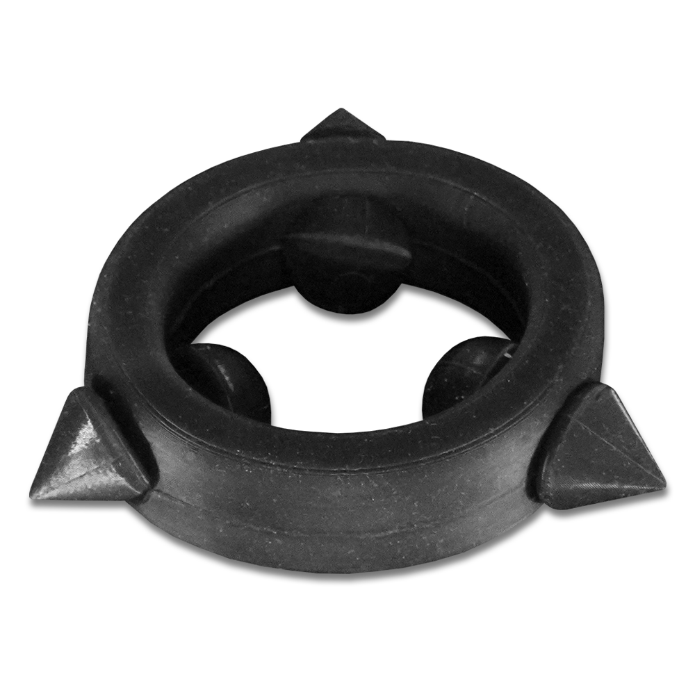 Black Silicone Band with 3 Black Silicone Spike Stimulators
