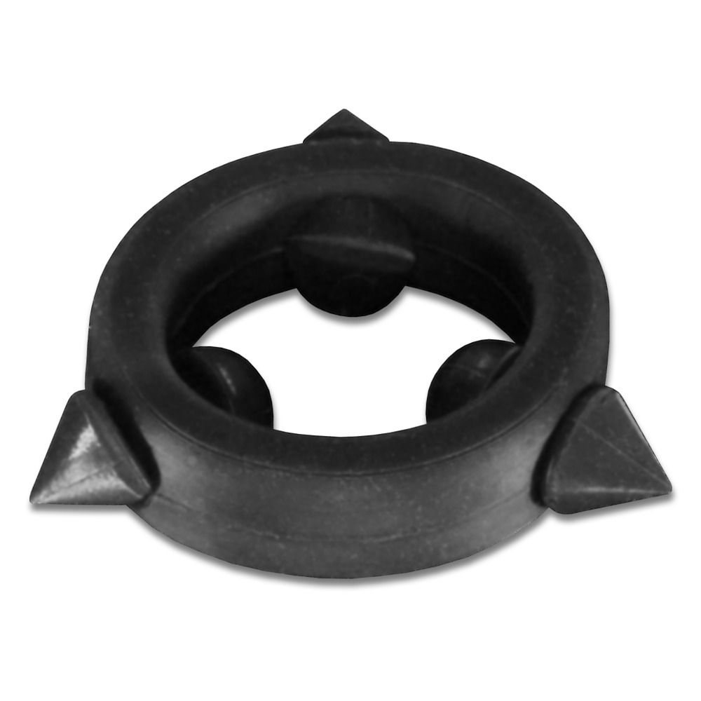 Black Silicone Band with 3 Black Silicone Spike Stimulators