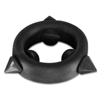 Black Silicone Band with 3 Black Silicone Spike Stimulators