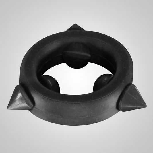 Black Silicone Band with 3 Black Silicone Spike Stimulators