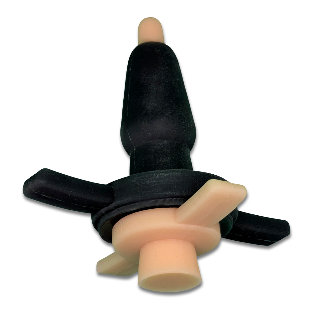 Black Anchor Plug with Totally Naked Inner Plug