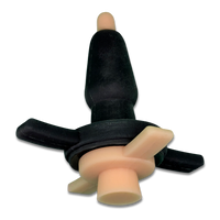 Black Anchor Plug with Totally Naked Inner Plug