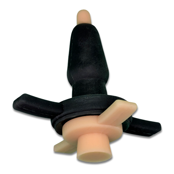 Black Anchor Plug with Totally Naked Inner Plug