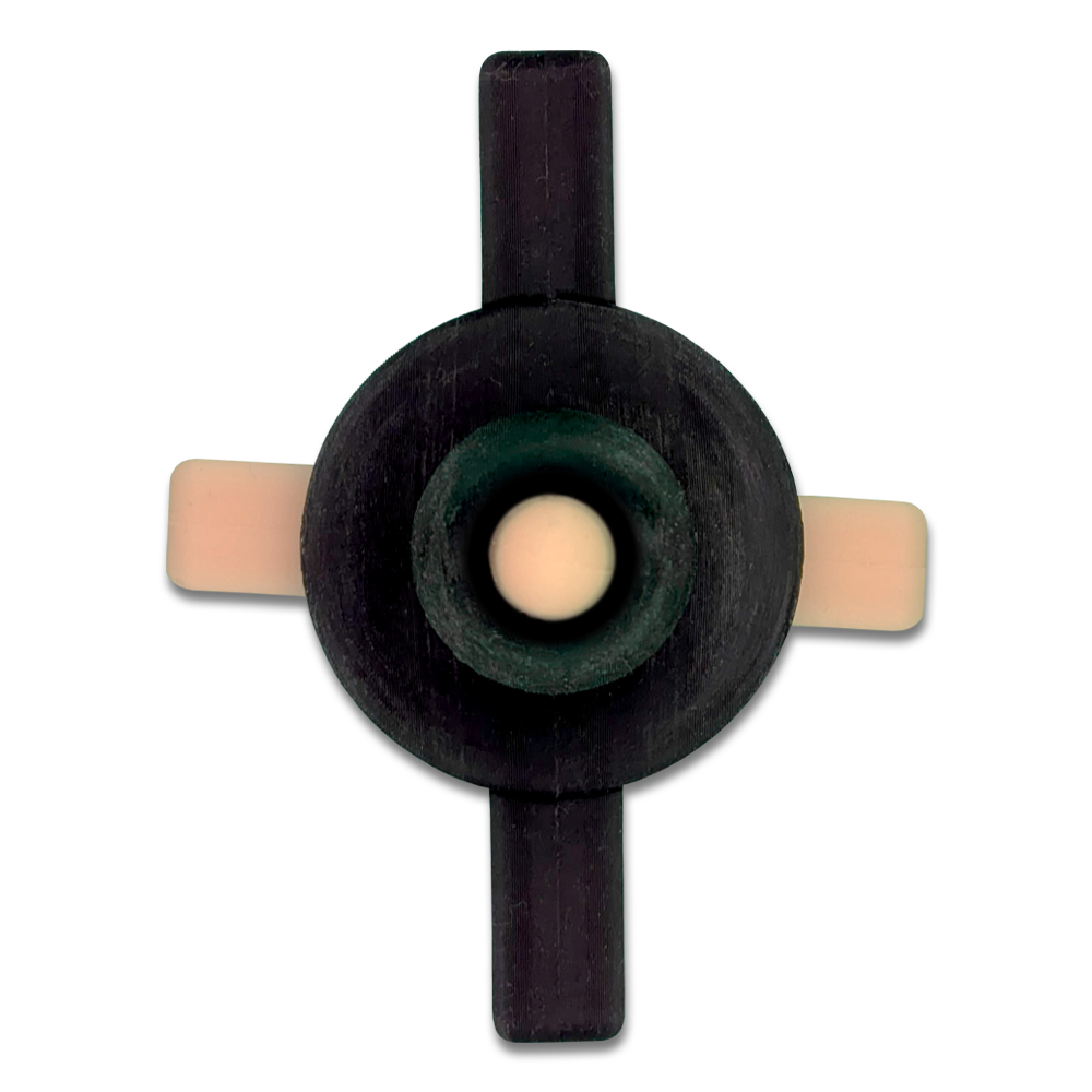Black Anchor Plug with Totally Naked Inner Plug