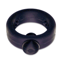Black Silicone Band with Black Silicone Barbell Stimulator