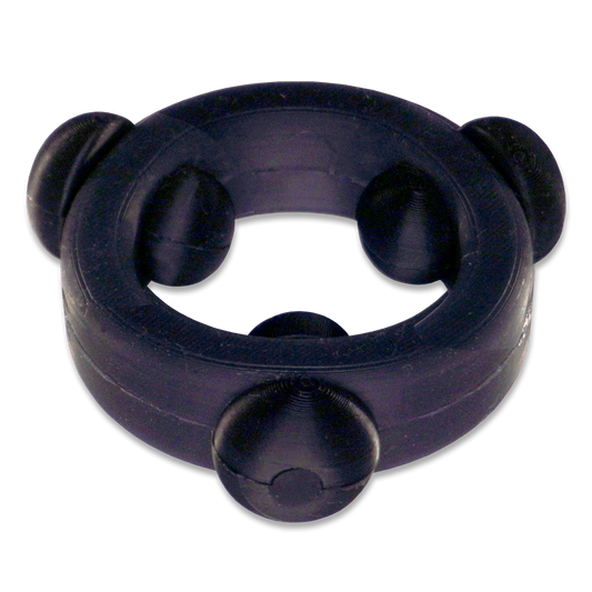 Black Silicone Band with 3 Black Silicone Barbell Stimulators