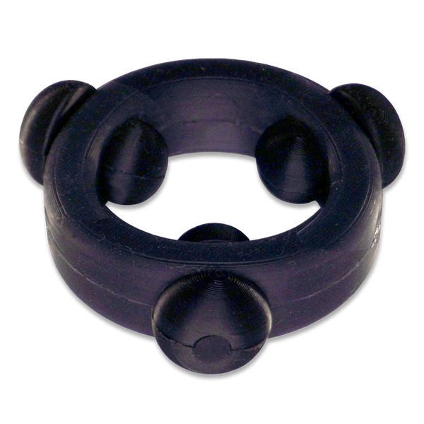 Black Silicone Band with 3 Black Silicone Barbell Stimulators