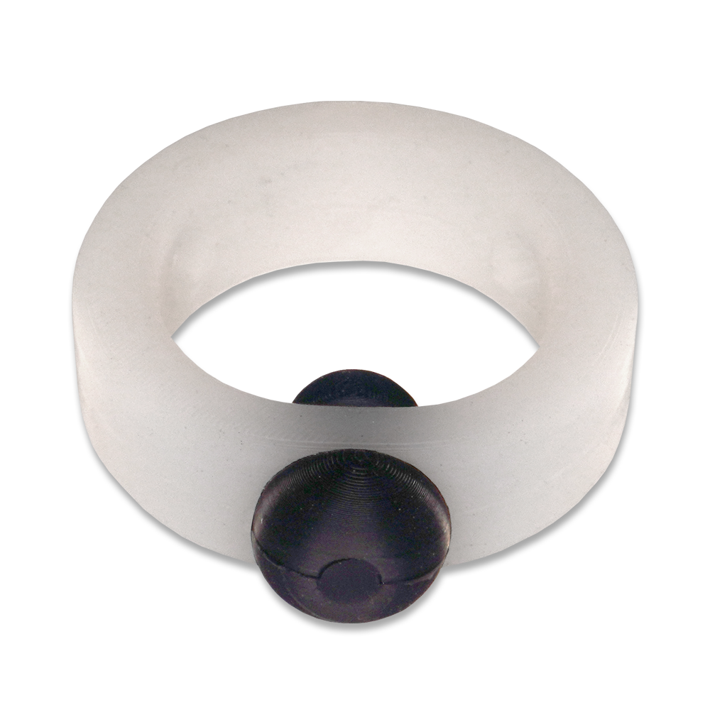 Translucent Silicone Band with Black Silicone Barbell Stimulator