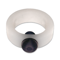Translucent Silicone Band with Black Silicone Barbell Stimulator