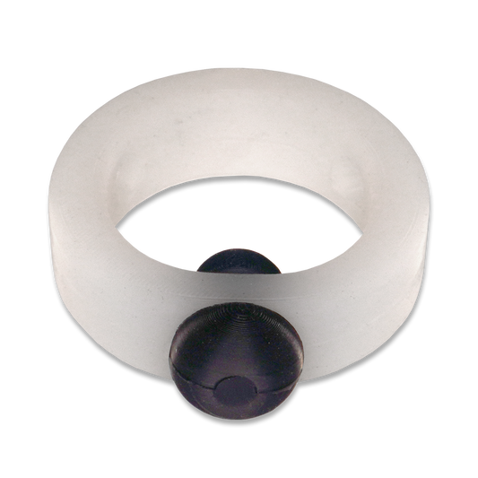 Translucent Silicone Band with Black Silicone Barbell Stimulator