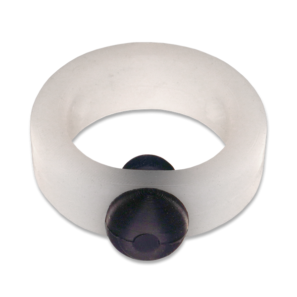 Translucent Silicone Band with Black Silicone Barbell Stimulator