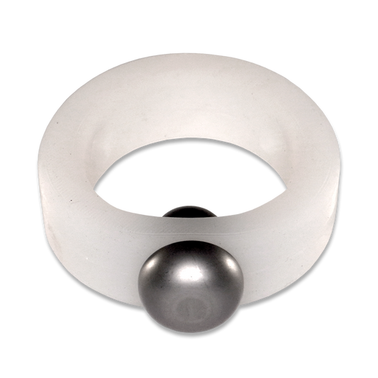 Translucent Silicone Band with Stainless Steel Barbell Stimulator