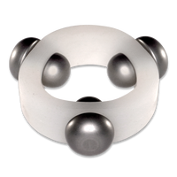 Translucent Silicone Band with 3 Stainless Steel Barbell Stimulators