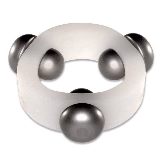 Translucent Silicone Band with 3 Stainless Steel Barbell Stimulators