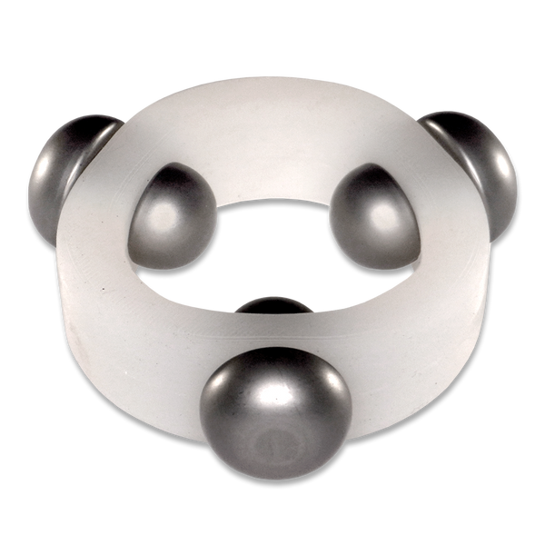 Translucent Silicone Band with 3 Stainless Steel Barbell Stimulators