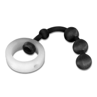 Translucent Silicone Band with Black Beads