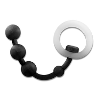 Translucent Silicone Band with Black Beads