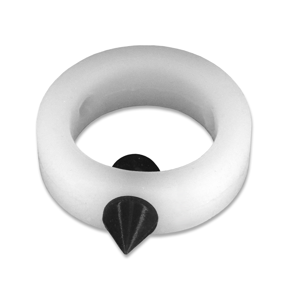 Translucent Silicone Band with Black Silicone Spike Stimulator