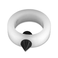 Translucent Silicone Band with Black Silicone Spike Stimulator