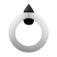 Translucent Silicone Band with Black Silicone Spike Stimulator