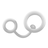 Translucent Silicone Band with Splitter Ring