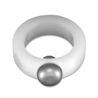 Translucent Silicone Band with Stainless Steel Barbell Stimulator