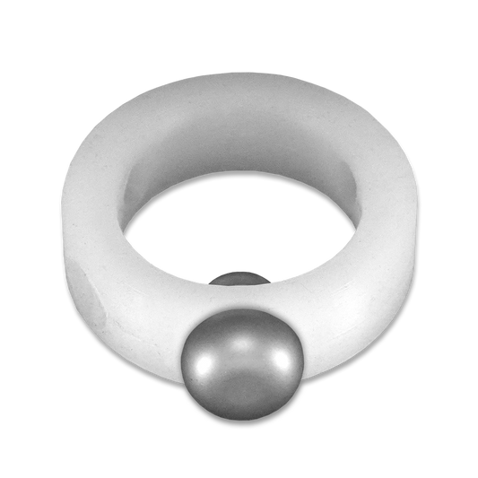 Translucent Silicone Band with Stainless Steel Barbell Stimulator