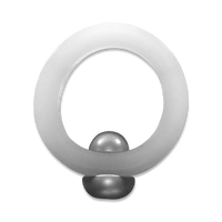Translucent Silicone Band with Stainless Steel Barbell Stimulator