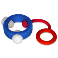 Limited Edition  Blue Band with White Stimulator Barbells and Red Splitter Attachment
