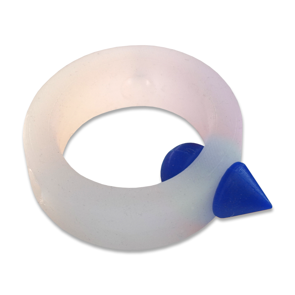 Patriotic Translucent Band with Blue Stimulator Spike