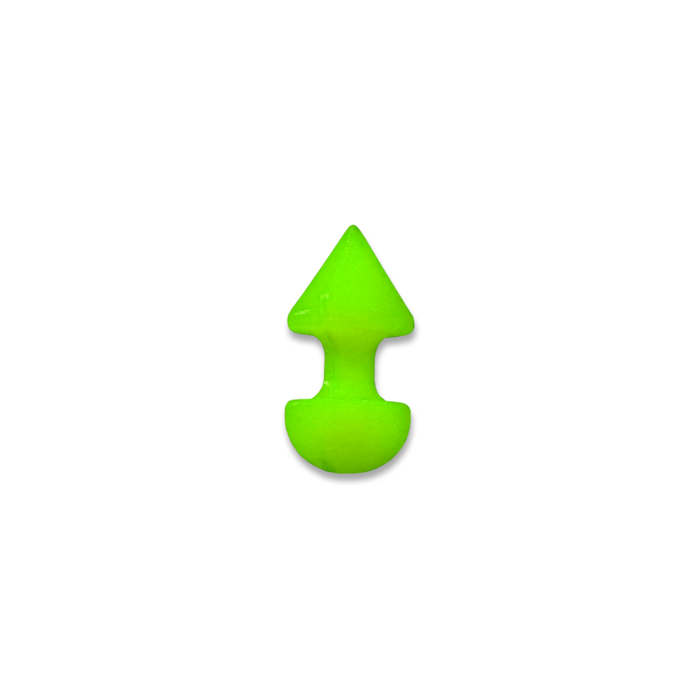 Alien Green Glow-in-the-Dark Spiked Stimulator