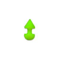 Alien Green Glow-in-the-Dark Spiked Stimulator