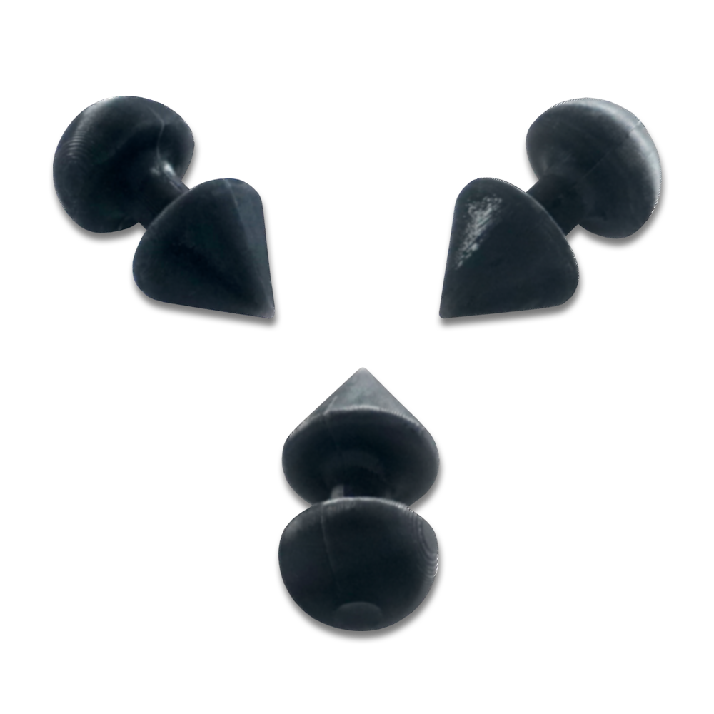Black Spiked Stimulators 3 Pack