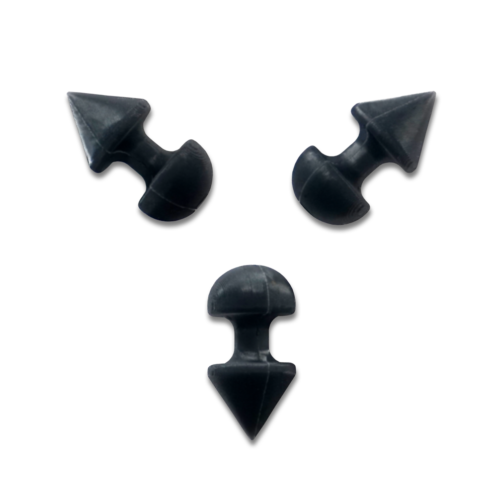 Black Spiked Stimulators 3 Pack