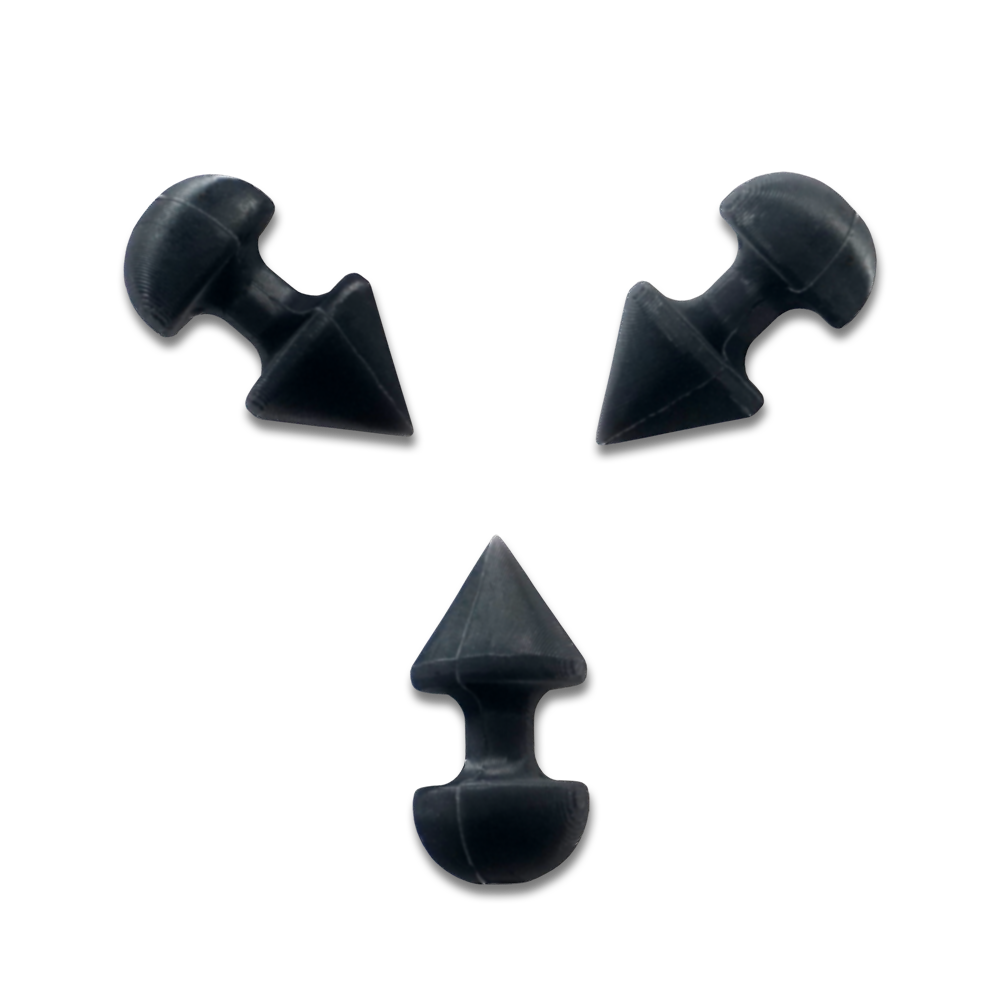 Black Spiked Stimulators 3 Pack