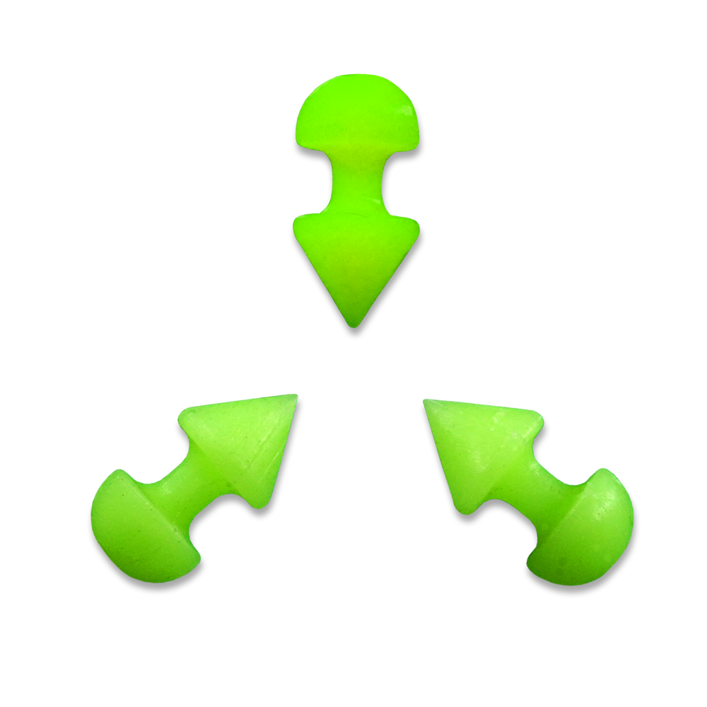 Alien Green Glow-in-the-Dark Spiked Stimulator 3 Pack