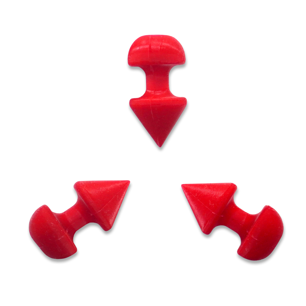 Red Spiked Stimulator 3 Pack