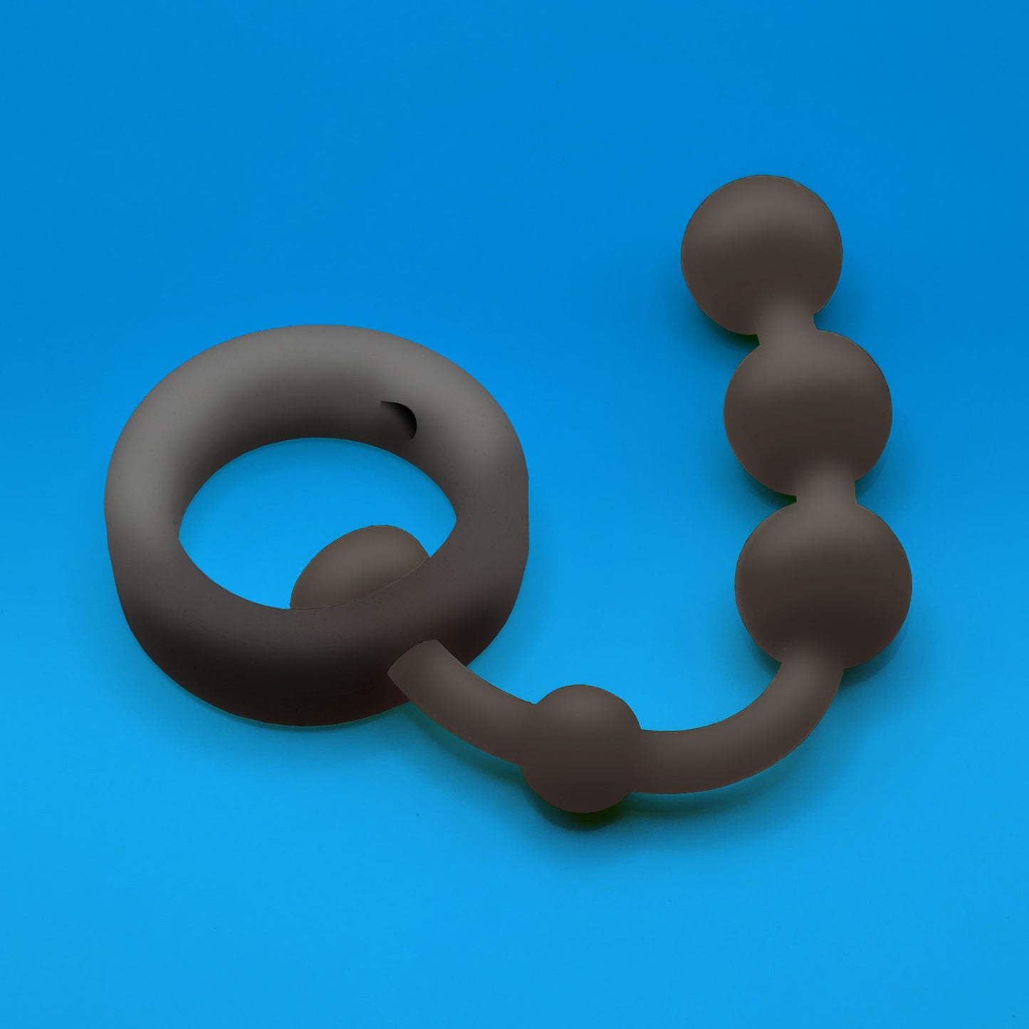 Ring w/ Beads: Black on Black
