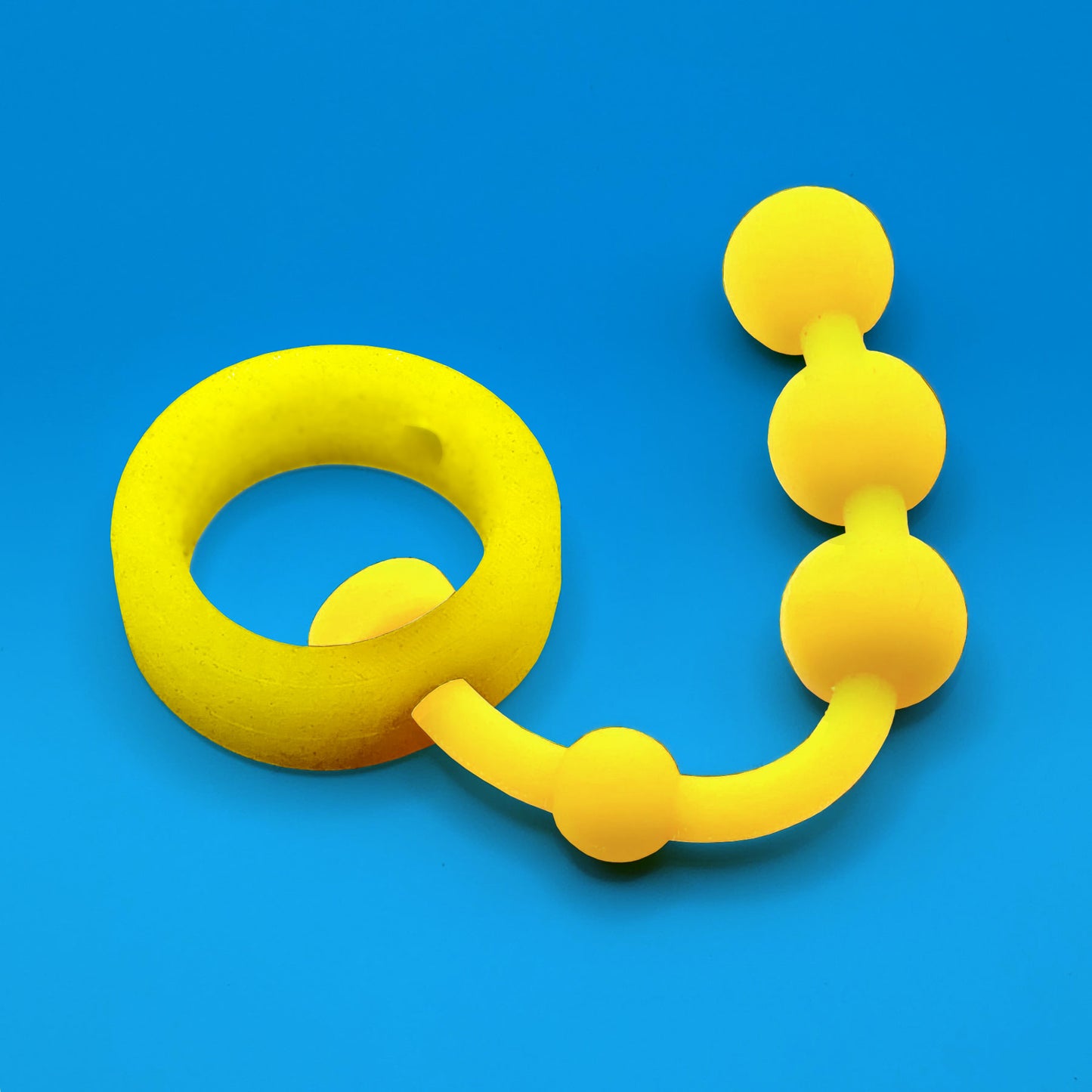 Ring w/ Beads: Yellow on Yellow